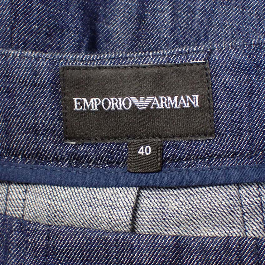 【中古】EMPORIO ARMANI/エンポリオアルマーニ デニム フレア スカート[b36-30］