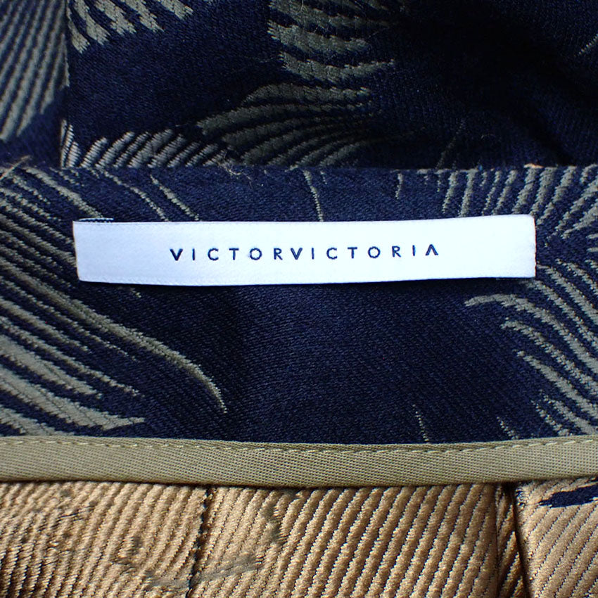 【中古】VICTOR VICTORIA/ヴィクターヴィクトリア 花柄 シック フレアスカート[b36-32］
