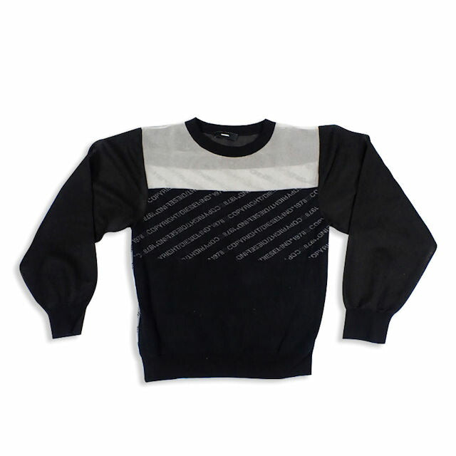 【中古】DIESEL/ディーゼル バイカラー メッシュ カットソー[b4-3］