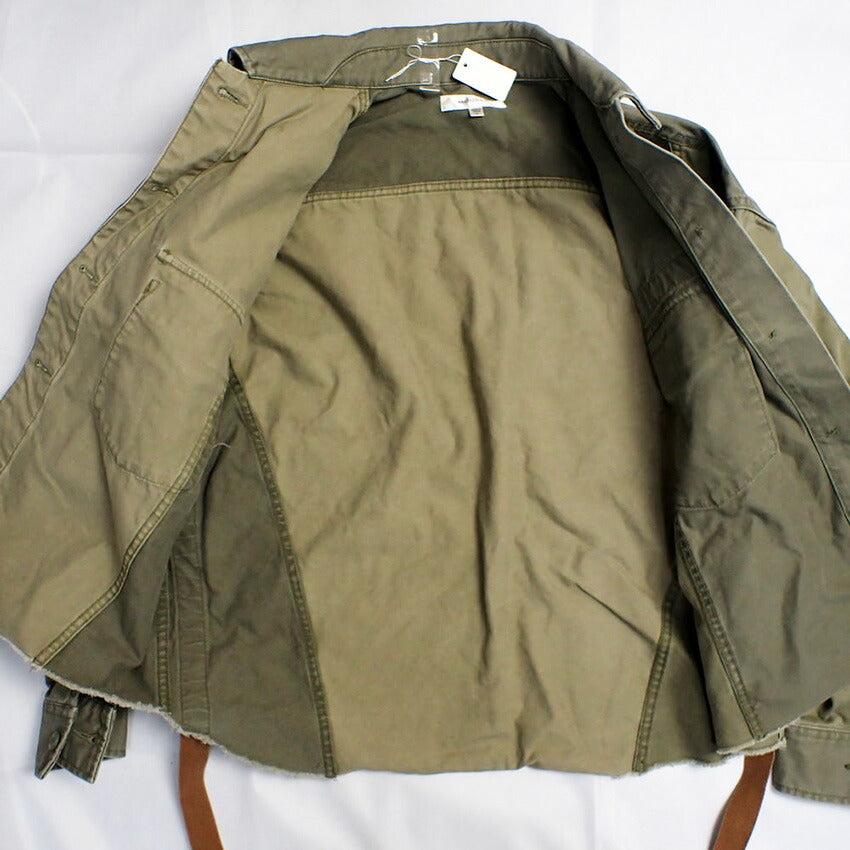 【中古】moussy/マウジー コントラスト ミリタリージャケット/シャツ[b42-21］