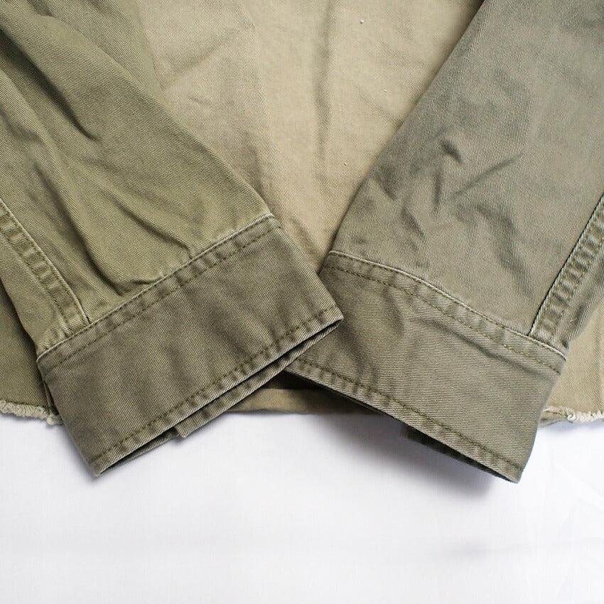【中古】moussy/マウジー コントラスト ミリタリージャケット/シャツ[b42-21］