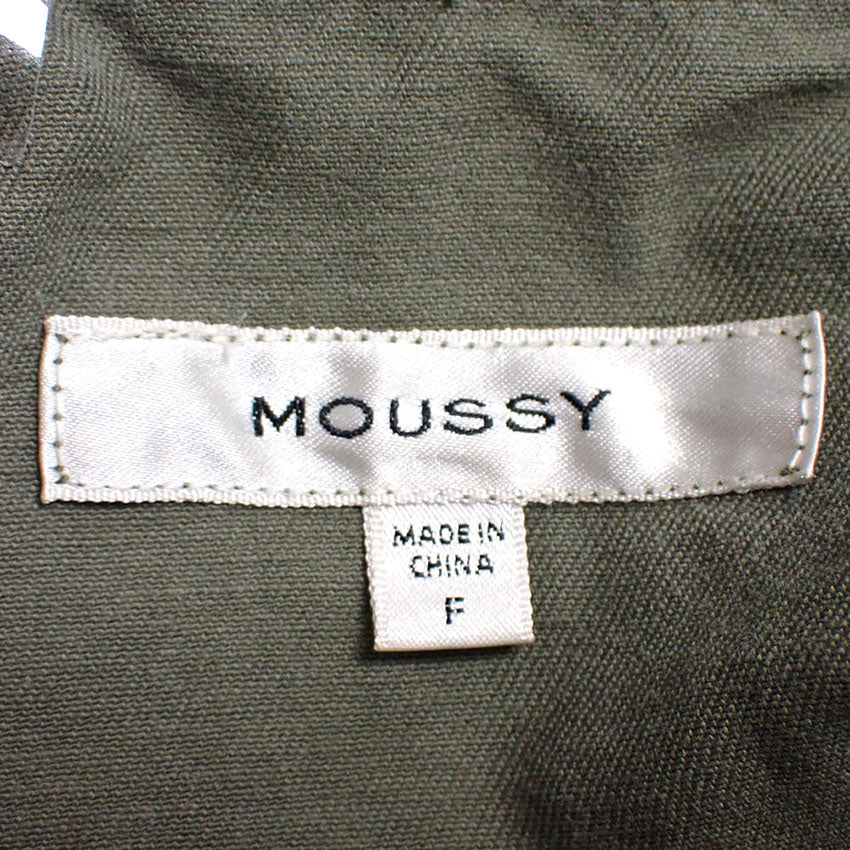 【中古】moussy/マウジー コントラスト ミリタリージャケット/シャツ[b42-21］