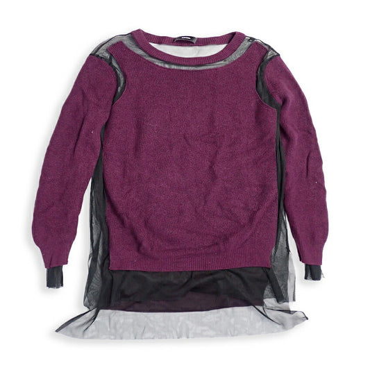 【中古】DIESEL/ディーゼル シースルー レイヤード 長袖ニット トップス[b43-38］