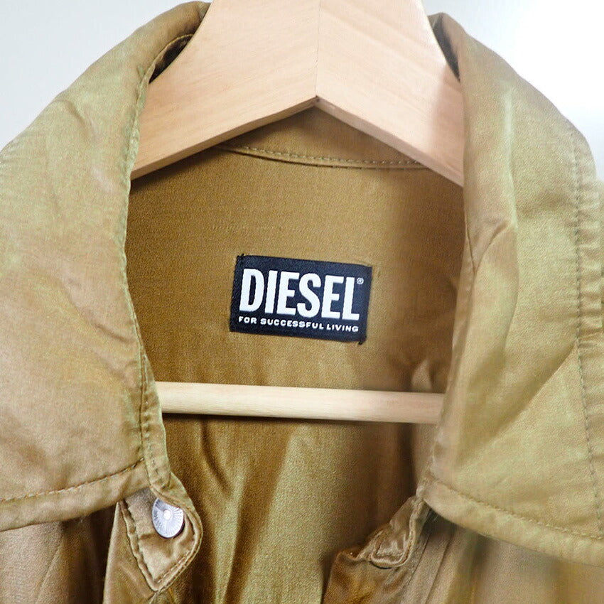 【中古】DIESEL/ディーゼル/シルク/レーヨン/シャツワンピース/XS/b54-3
