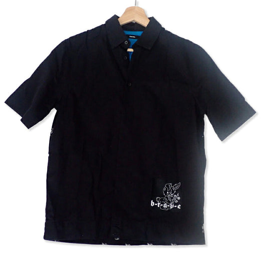 【中古】DIESEL/ディーゼル/背面ウサギプリント/メンズ/半袖シャツ/XS/b54-5