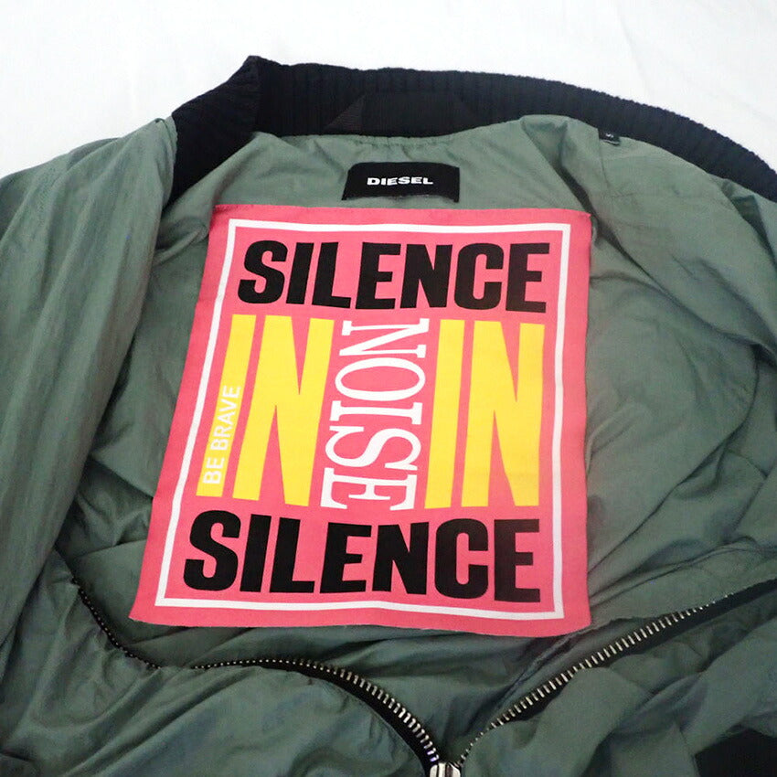 【中古】DIESEL/ディーゼル/ボンバージャケット/ジップ/ブルゾン/S//b54-6