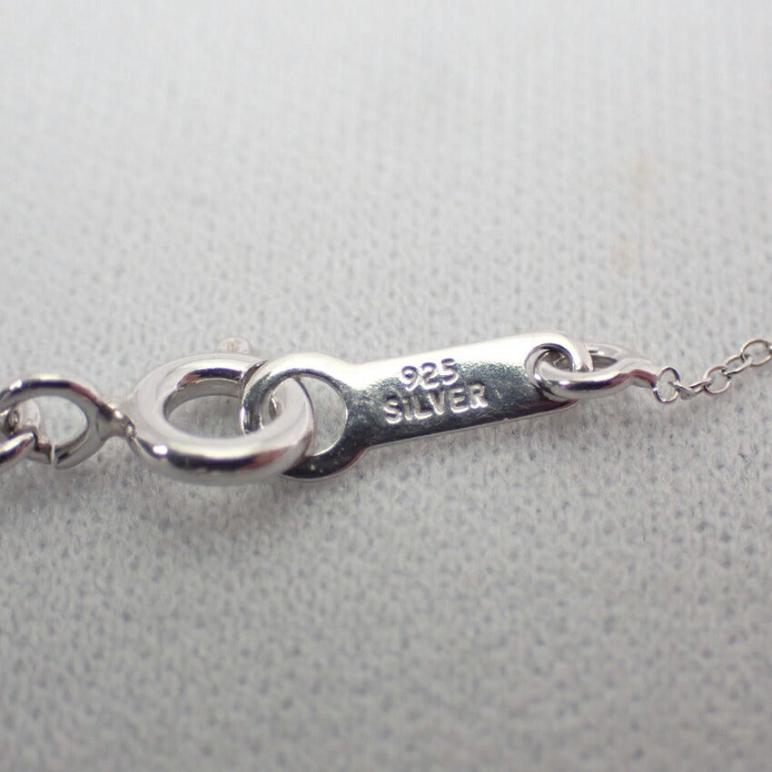 【新品】Pt900/SV925 ダイヤモンド 0.18ct フクリン ネックレス/ペンダント[f2-8］