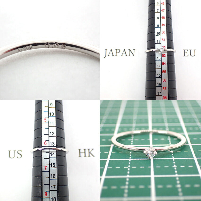 【新品】Pt900 ダイヤモンド 0.05 リング /12号/f3-10