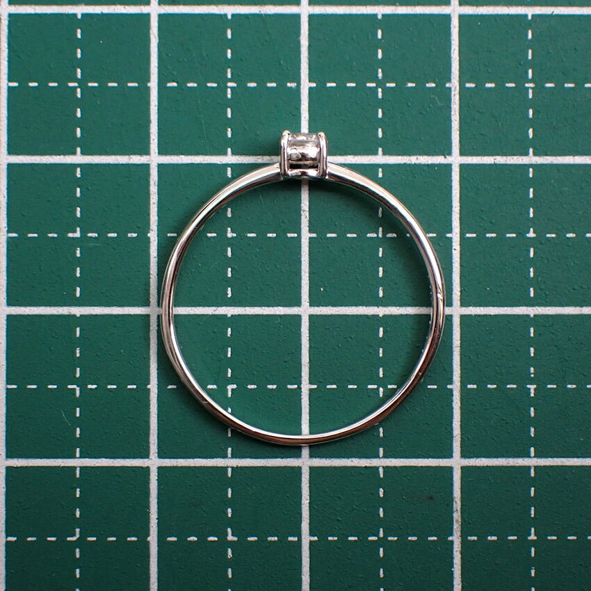 【新品】Pt900 ダイヤモンド 四点留め リング 12号[f3-1］