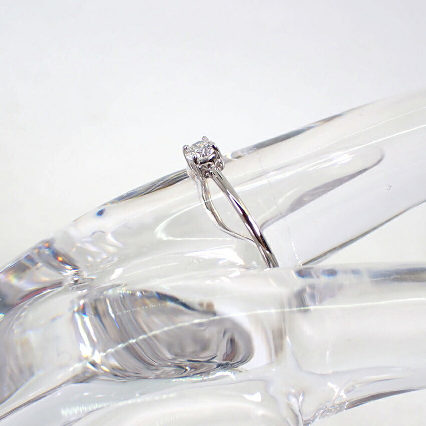 【新品】Pt900 ダイヤモンド 四点留め リング 12号[f3-1］
