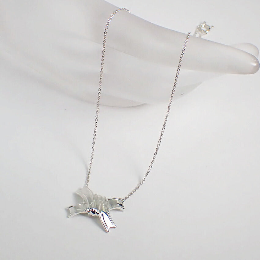 【中古】TIFFANY/ティファニー 925 ヴィンテージボウ ネックレス/g468-36