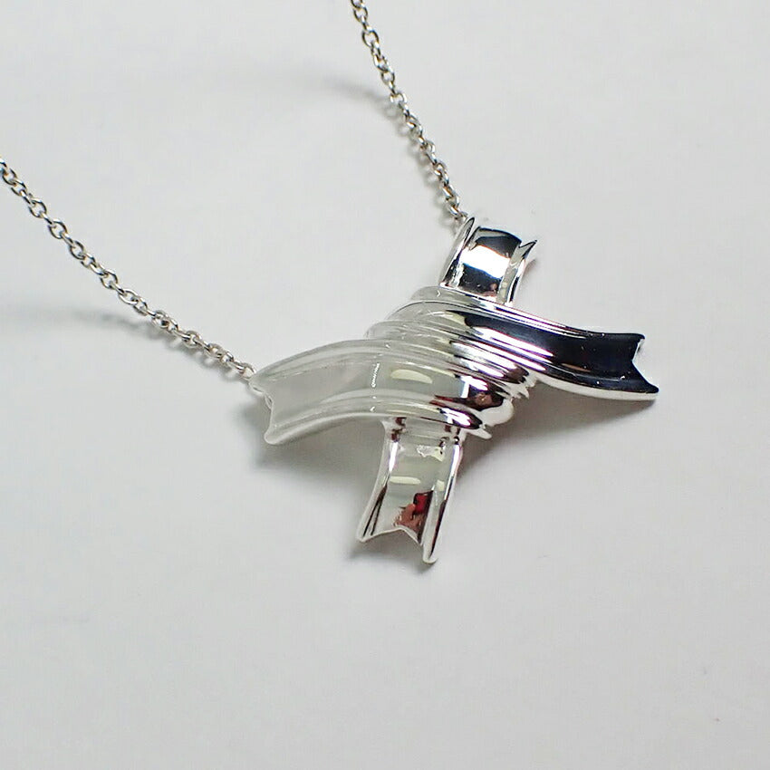 【中古】TIFFANY/ティファニー 925 ヴィンテージボウ ネックレス/g468-36