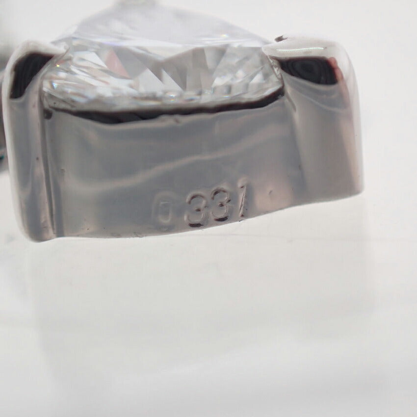 【中古】Pt900 ダイヤモンド ハートシェイプ  ペンダントトップ/g496-68