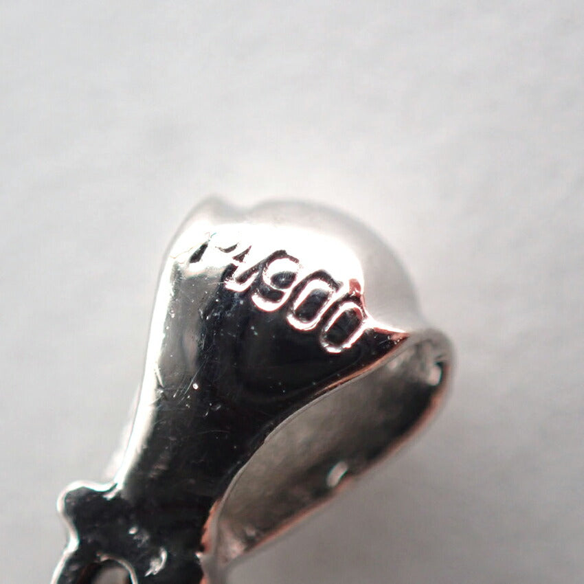 【中古】Pt900 ダイヤモンド ハートシェイプ  ペンダントトップ/g496-68
