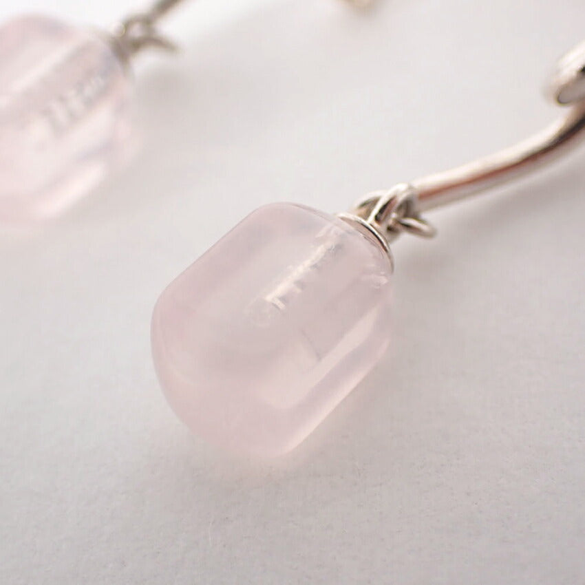 【中古】TIFFANY/ティファニー SV925 ローズクォーツ ピアス/g503-49