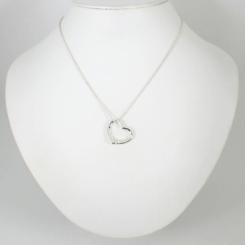 【中古】TIFFANY/ティファニー 925 オープンハート ペンダント/ネックレス/g507-47