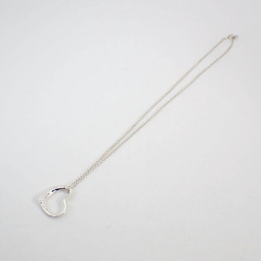 【中古】TIFFANY/ティファニー 925 オープンハート ペンダント/ネックレス/g507-47