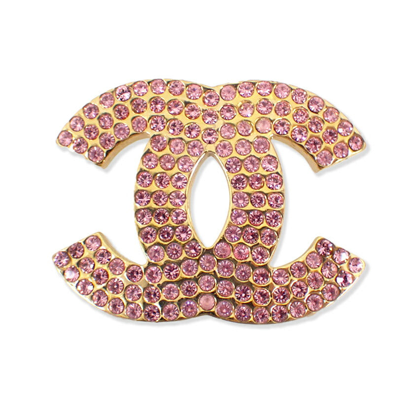 【中古】CHANEL/シャネル/ココマーク/ピンクラインストーン/ブローチ/g512-32/g512-32
