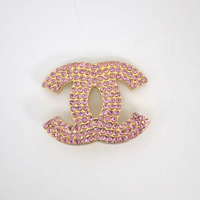 【中古】CHANEL/シャネル/ココマーク/ピンクラインストーン/ブローチ/g512-32/g512-32