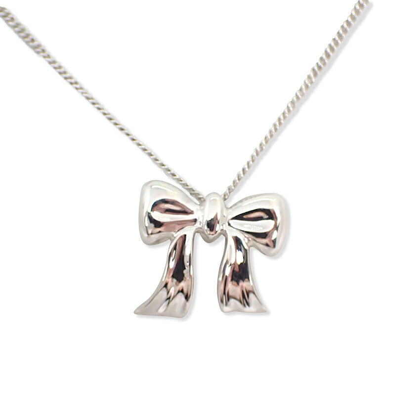 【中古】TIFFANY/ティファニー 925 リボン ネックレス/ペンダント/g517-37