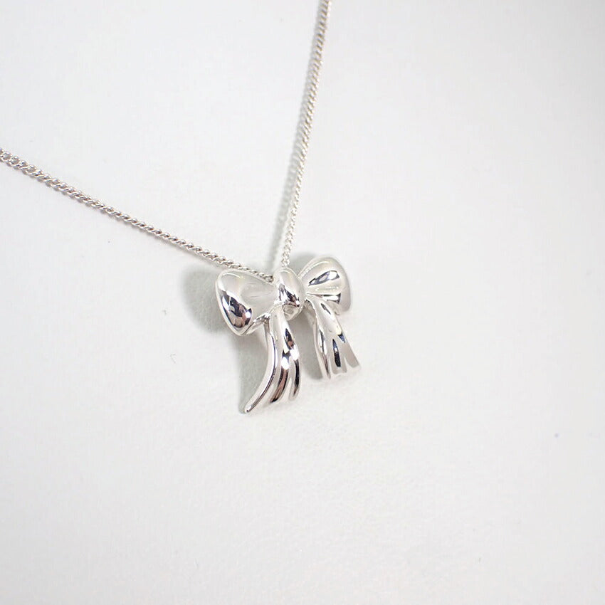 【中古】TIFFANY/ティファニー 925 リボン ネックレス/ペンダント/g517-37