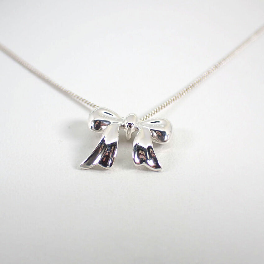 【中古】TIFFANY/ティファニー 925 リボン ネックレス/ペンダント/g517-37
