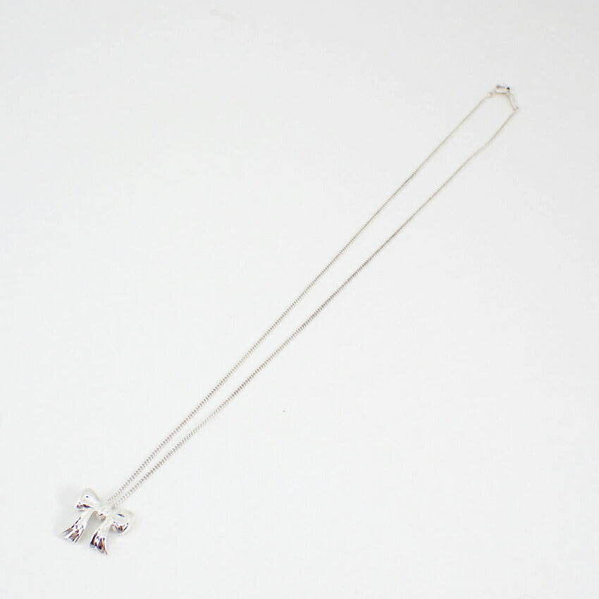 【中古】TIFFANY/ティファニー 925 リボン ネックレス/ペンダント/g517-37