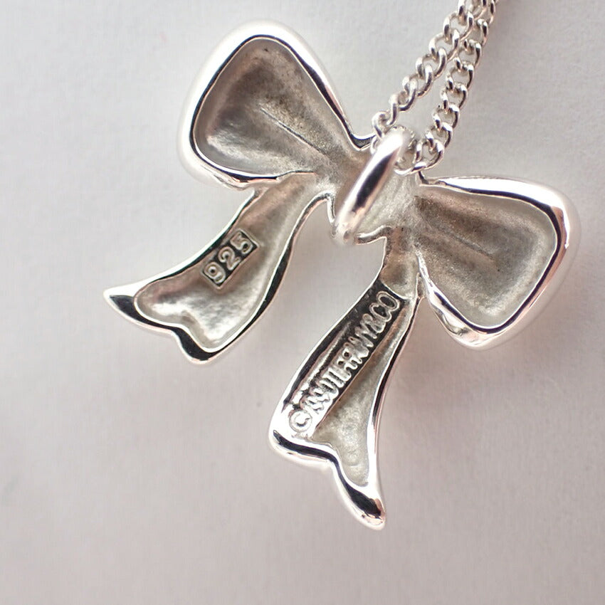 【中古】TIFFANY/ティファニー 925 リボン ネックレス/ペンダント/g517-37