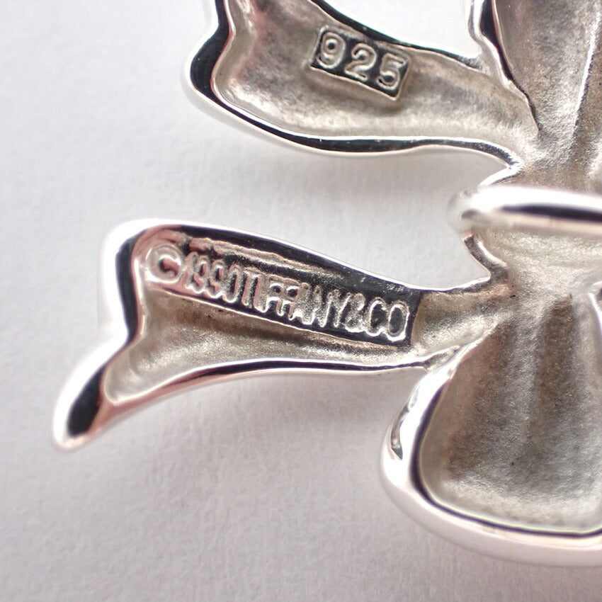 【中古】TIFFANY/ティファニー 925 リボン ネックレス/ペンダント/g517-37