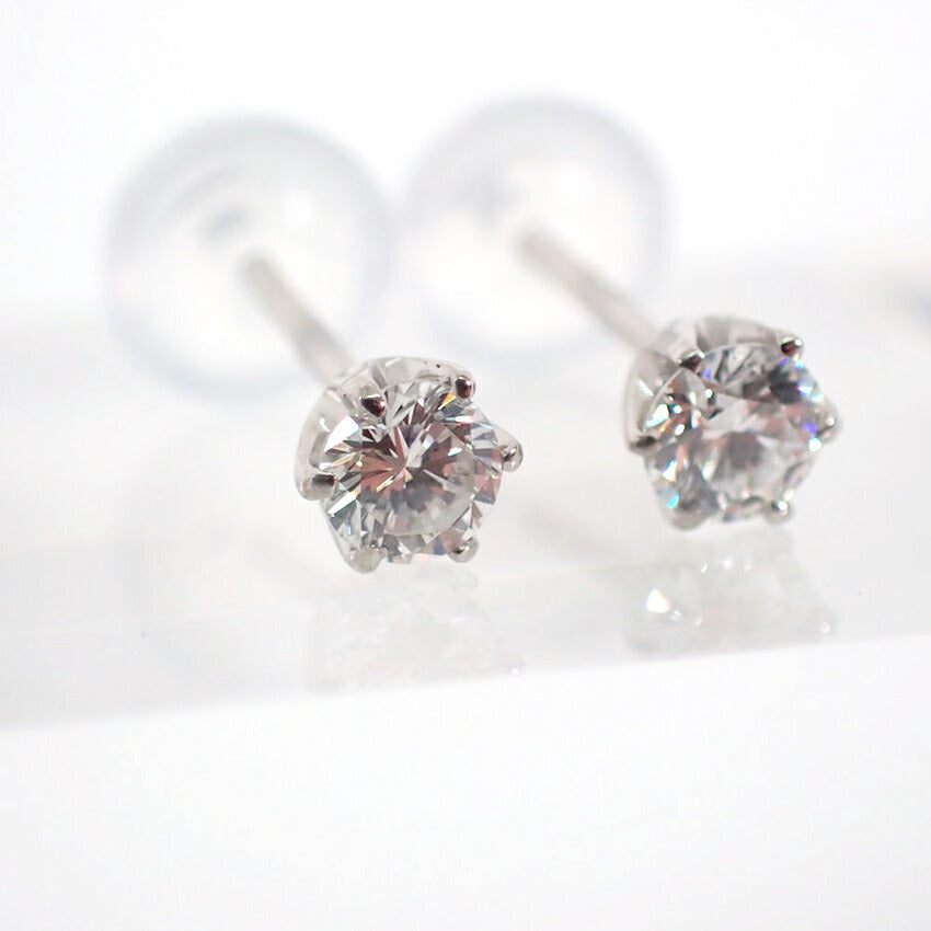 【新品】Pt900 ダイヤモンド スタッド 0.13ct、0.13ct ピアス/g518-92