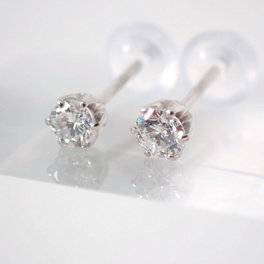 【新品】Pt900 ダイヤモンド スタッド 0.13ct、0.13ct ピアス/g518-92