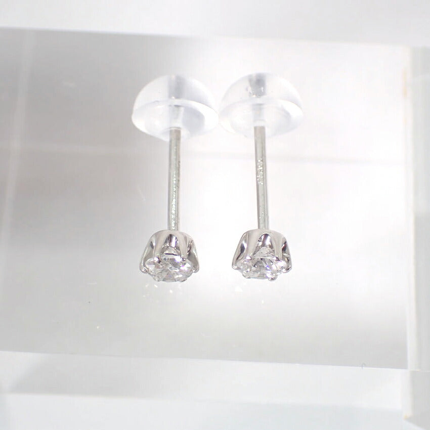 【新品】Pt900 ダイヤモンド スタッド 0.13ct、0.13ct ピアス/g518-92