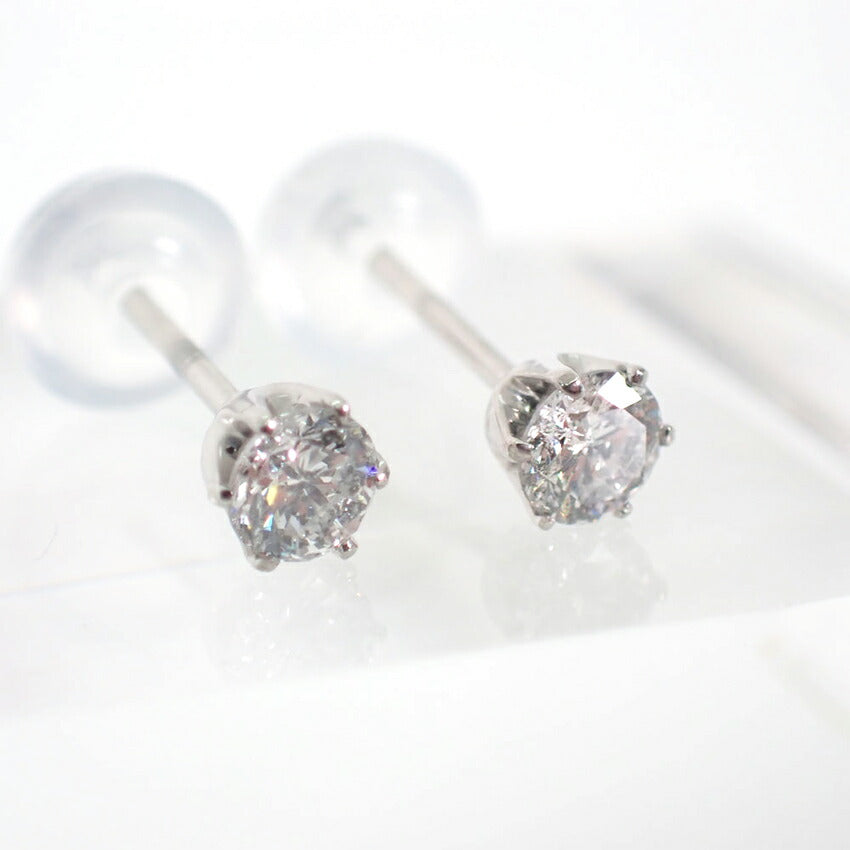 【新品】Pt900 ダイヤモンド スタッド 0.15ct、0.15ct ピアス/g518-93