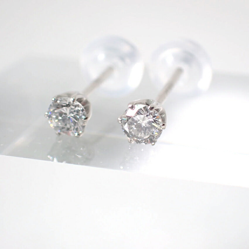 【新品】Pt900 ダイヤモンド スタッド 0.15ct、0.15ct ピアス/g518-93