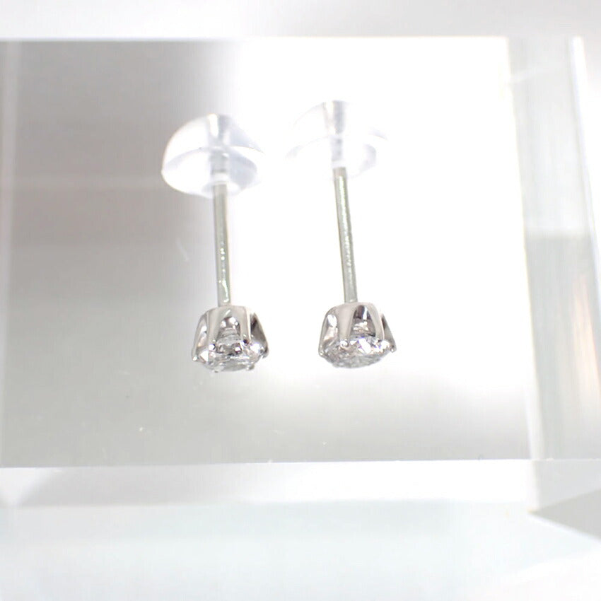 【新品】Pt900 ダイヤモンド スタッド 0.15ct、0.15ct ピアス/g518-93