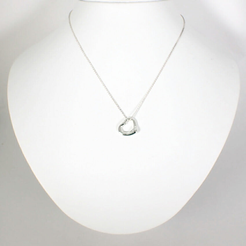 【中古】TIFFANY/ティファニー 925 オープンハート ペンダント/ネックレス/g523-14