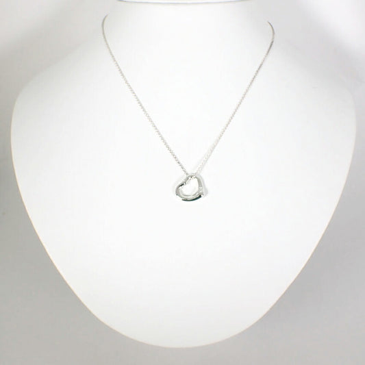 【中古】TIFFANY/ティファニー 925 オープンハート ペンダント/ネックレス/g523-14
