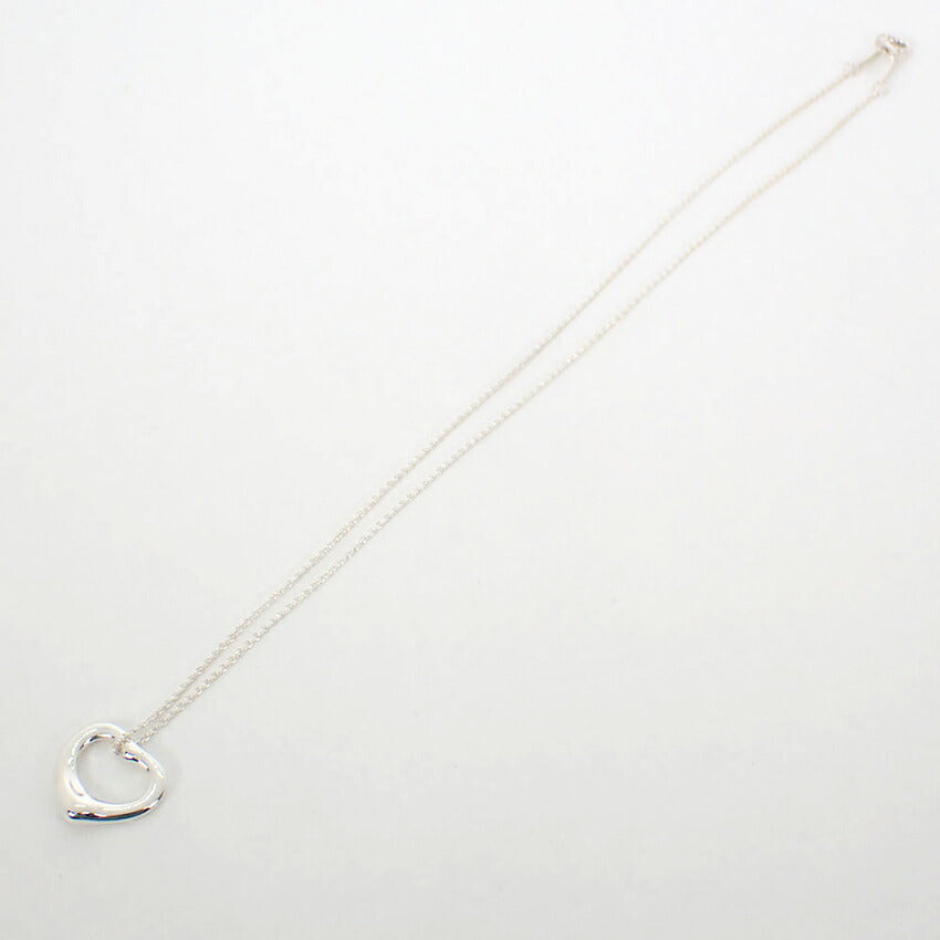 【中古】TIFFANY/ティファニー 925 オープンハート ペンダント/ネックレス/g523-14