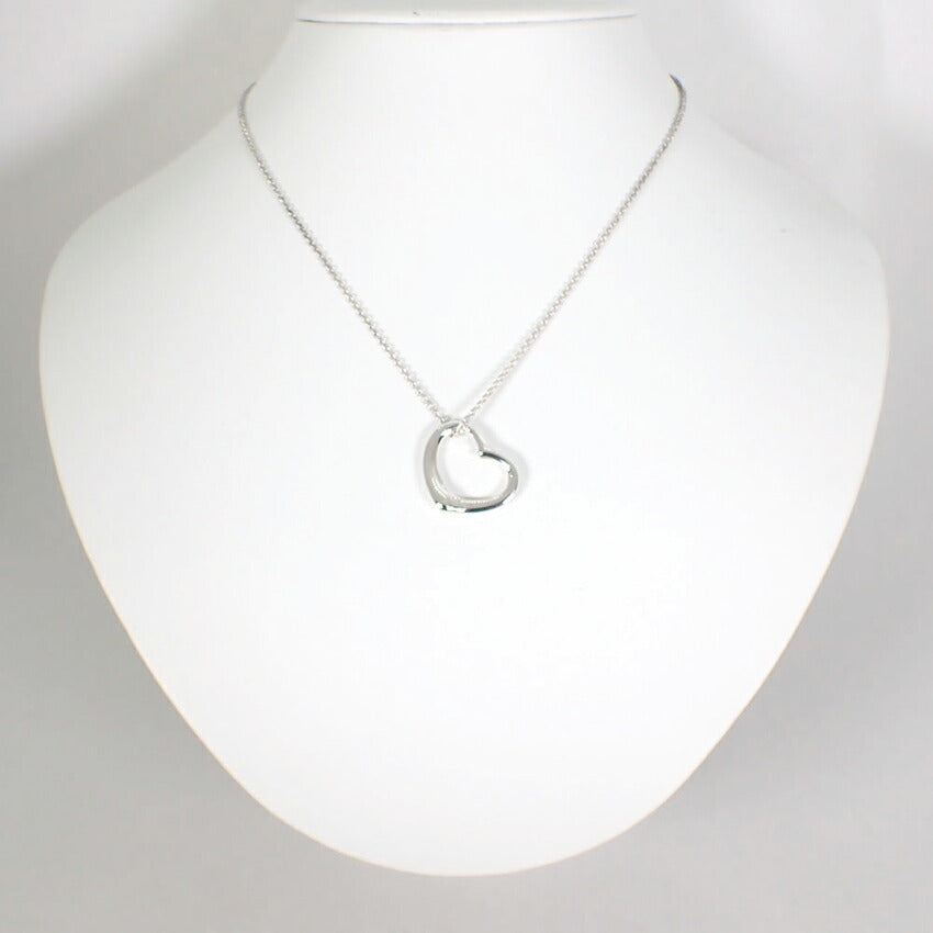【中古】TIFFANY/ティファニー 925 オープンハート ペンダント/ネックレス/g523-17