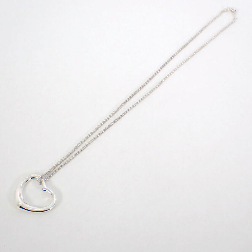 【中古】TIFFANY/ティファニー 925 オープンハート ペンダント/ネックレス/g523-17