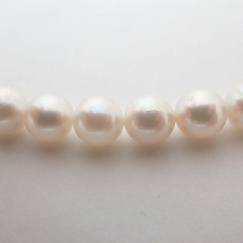 【中古】アコヤ真珠 SV 7.5～8.0mm パール ネックレス/g533-75