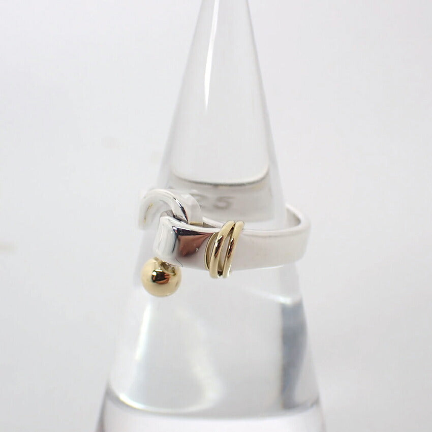 【中古】TIFFANY/ティファニー 925/750 フック＆アイ  リング/7.5号/g533-76