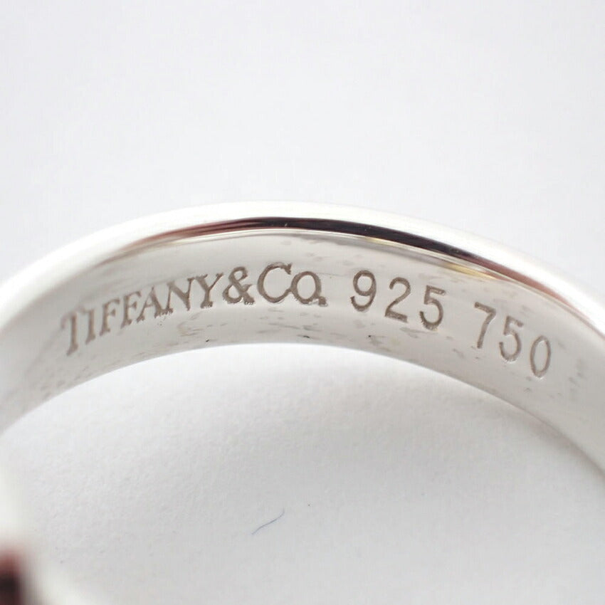 【中古】TIFFANY/ティファニー 925/750 フック＆アイ  リング/7.5号/g533-76