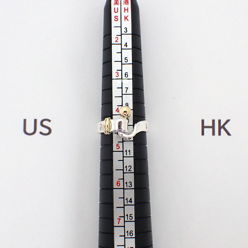 【中古】TIFFANY/ティファニー 925/750 フック＆アイ  リング/7.5号/g533-76