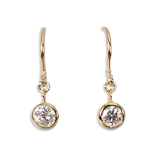 【新品】K18YG ダイヤモンド ピアス 0.10ct、0.10ct[i12-10］