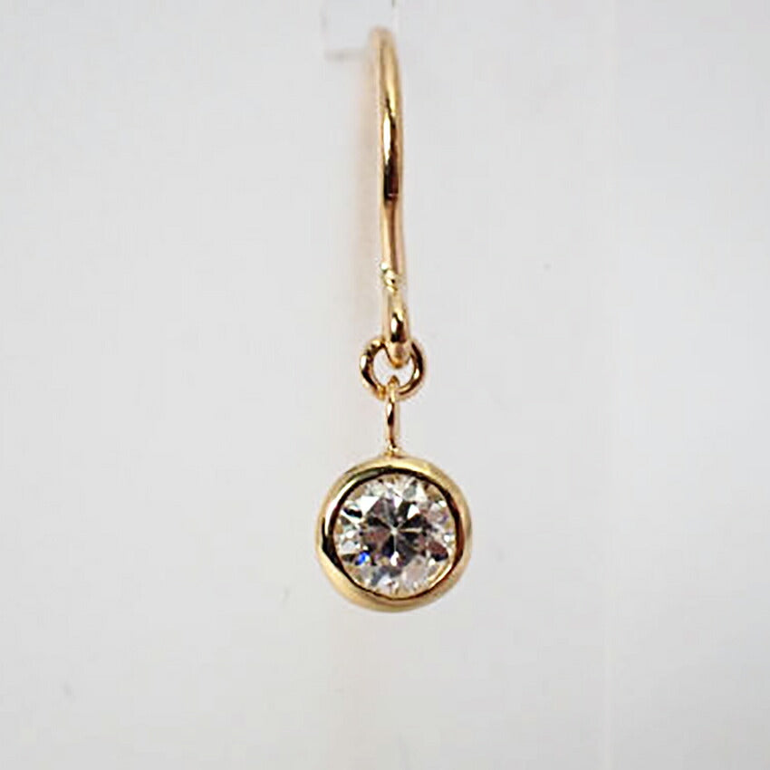 【新品】K18YG ダイヤモンド ピアス 0.10ct、0.10ct[i12-10］
