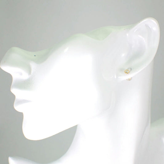 【新品】K18YG ダイヤモンド ピアス 0.1ct、0.1ct[i2-2］