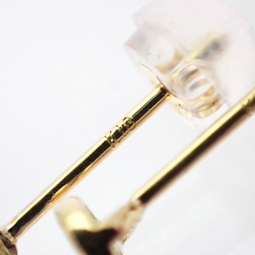【新品】K18YG ダイヤモンド ピアス 0.1ct、0.1ct[i2-2］