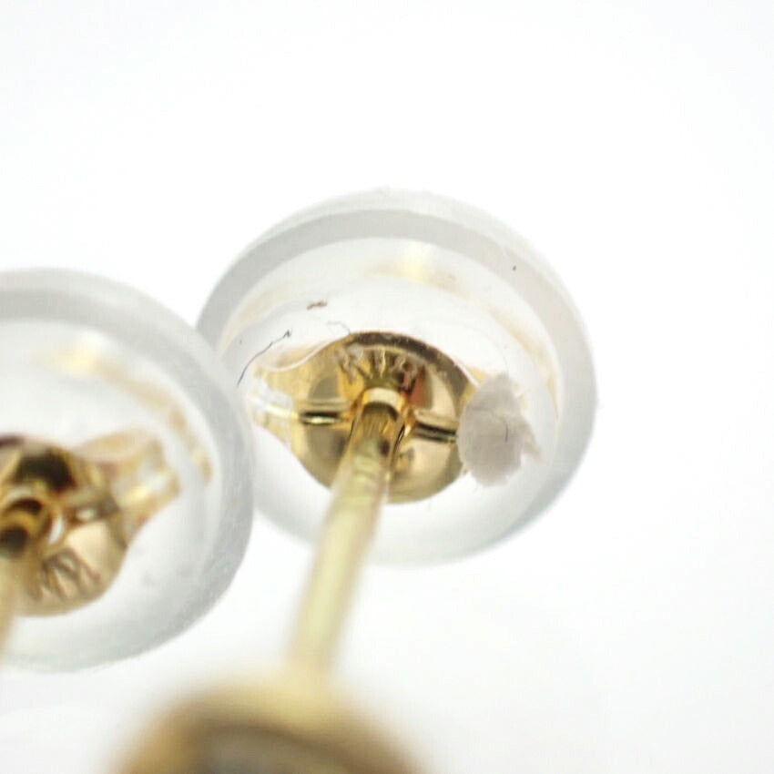 【新品】K18YG ダイヤモンド ピアス 0.1ct、0.1ct[i2-2］