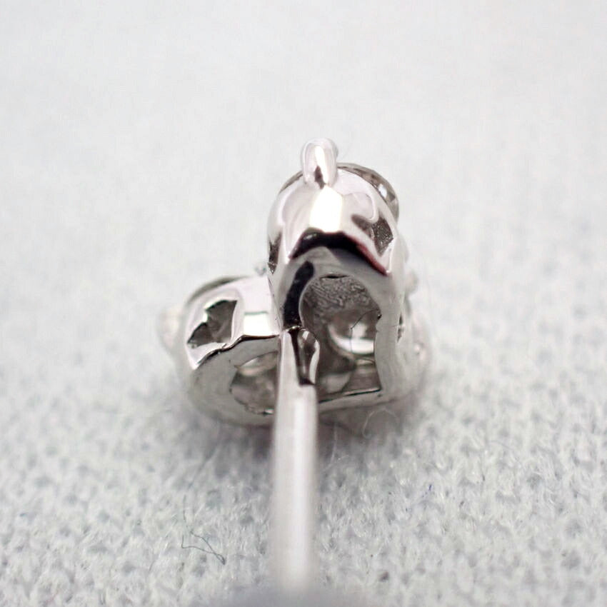 【新品】PT900 ダイヤモンド ハート ピアス 0.1ct、0.1ct[i2-3］